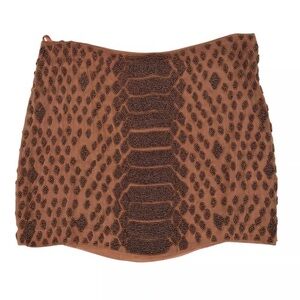 Haute Hippie Brown Beaded Skirt